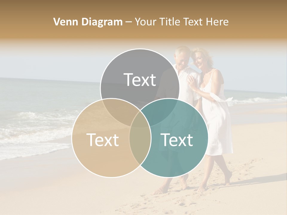 Woman Looking Vacation PowerPoint Template