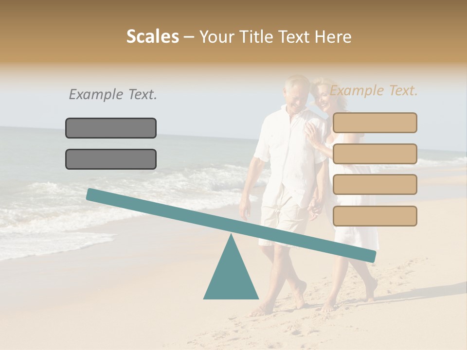 Woman Looking Vacation PowerPoint Template