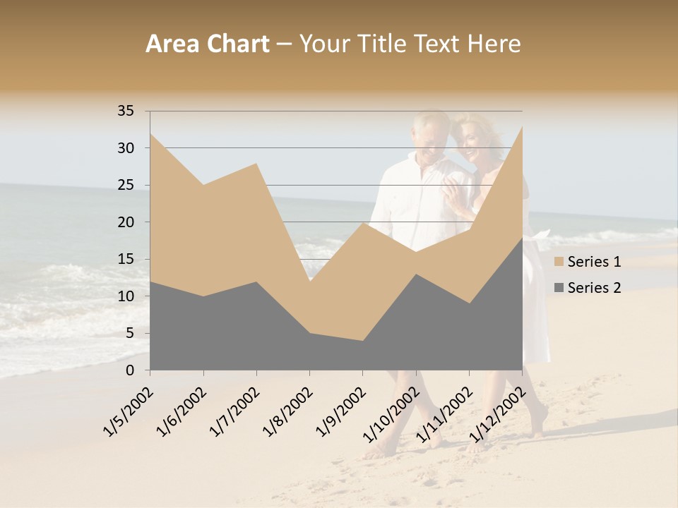 Woman Looking Vacation PowerPoint Template