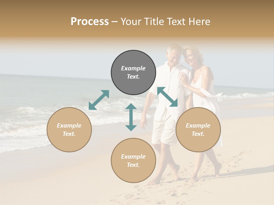 Woman Looking Vacation PowerPoint Template