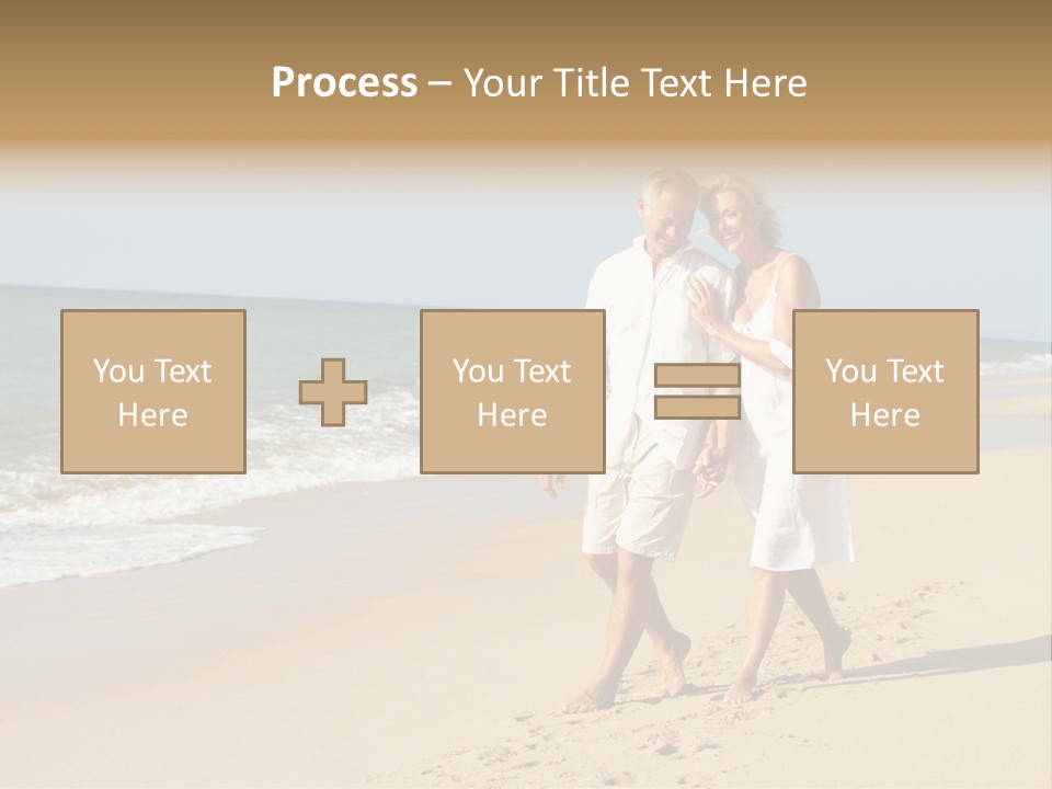 Woman Looking Vacation PowerPoint Template