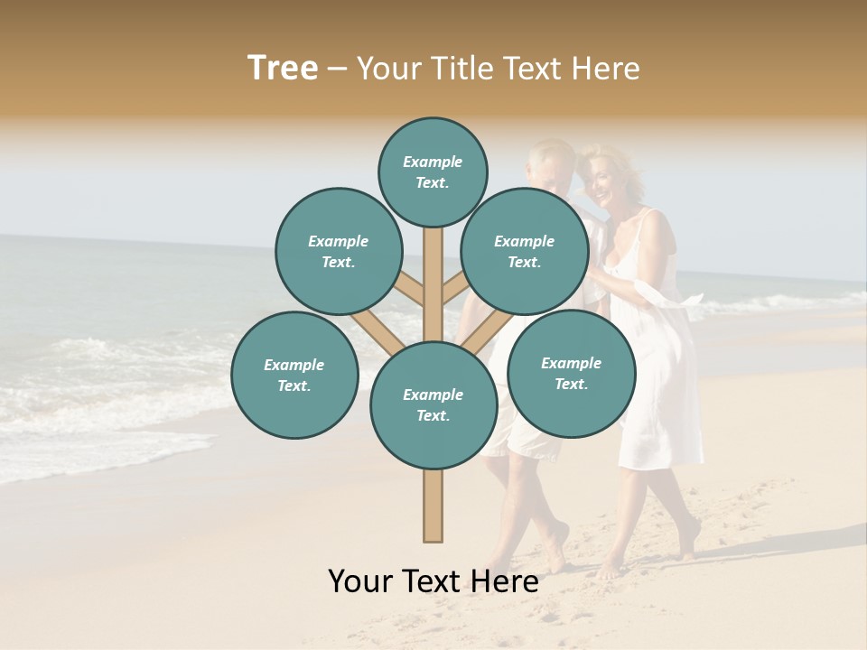 Woman Looking Vacation PowerPoint Template