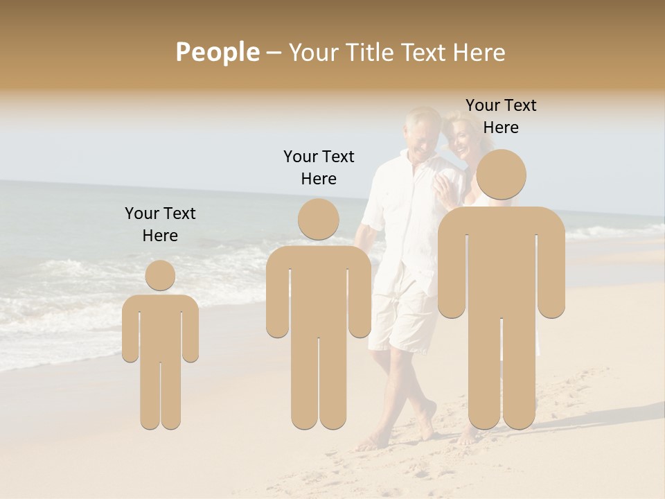 Woman Looking Vacation PowerPoint Template