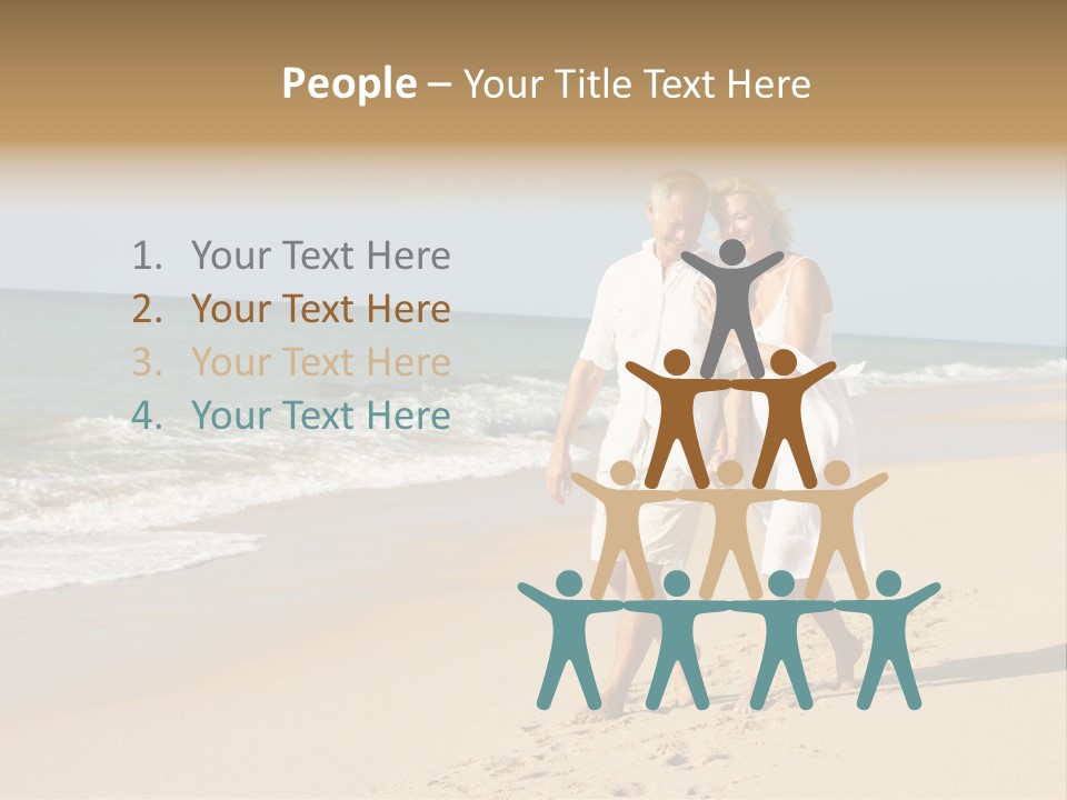 Woman Looking Vacation PowerPoint Template