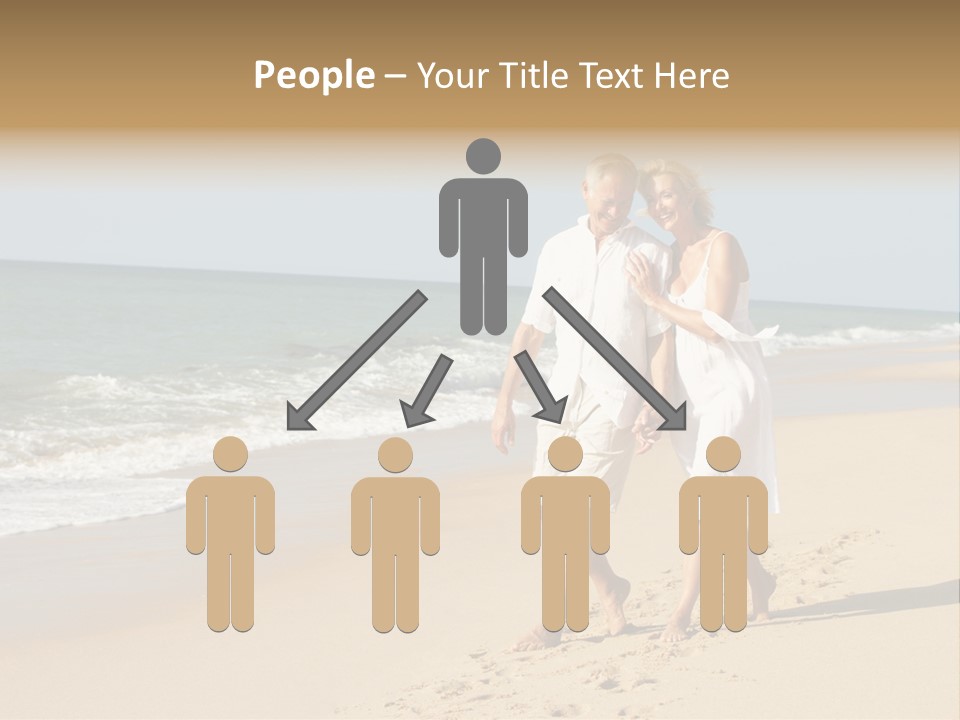 Woman Looking Vacation PowerPoint Template