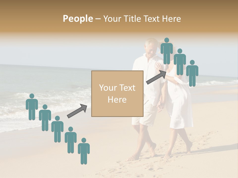 Woman Looking Vacation PowerPoint Template