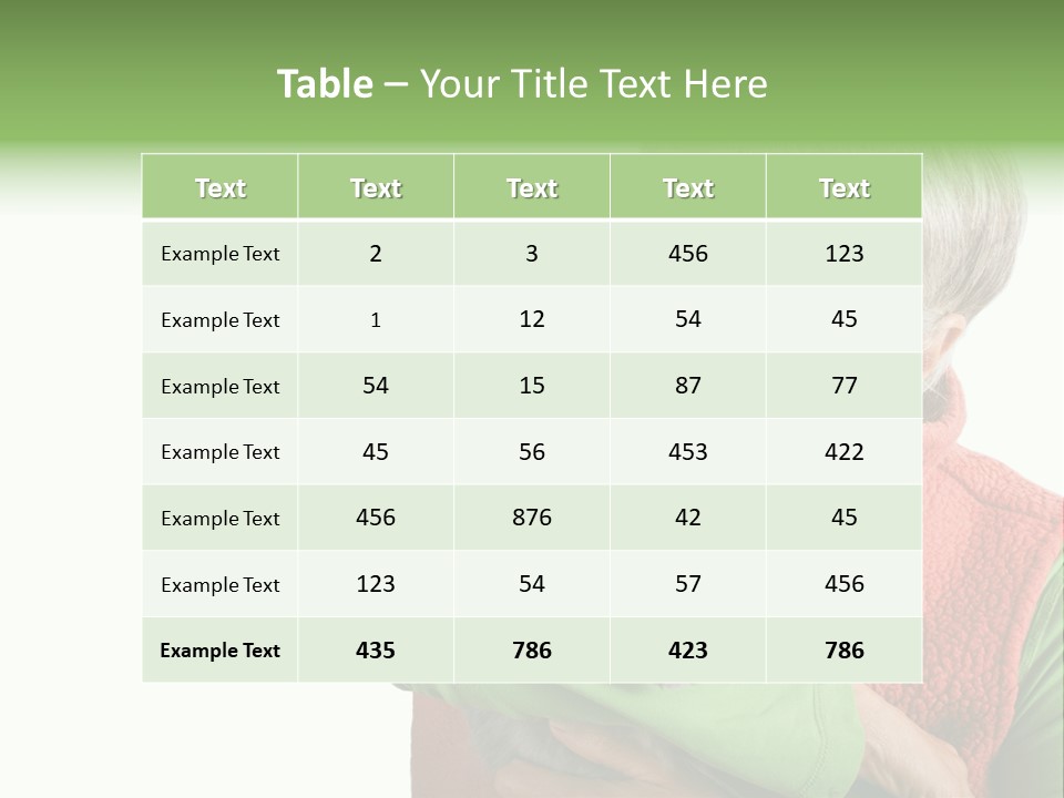 Lady Foot Background PowerPoint Template