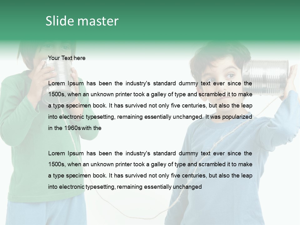 Technology Leisure Portrait PowerPoint Template