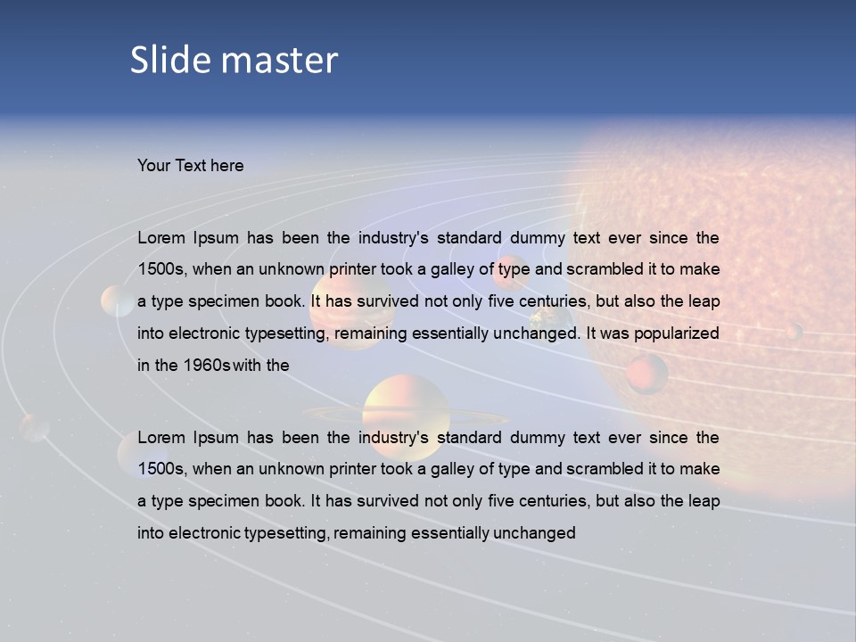 Solar Design Mars PowerPoint Template