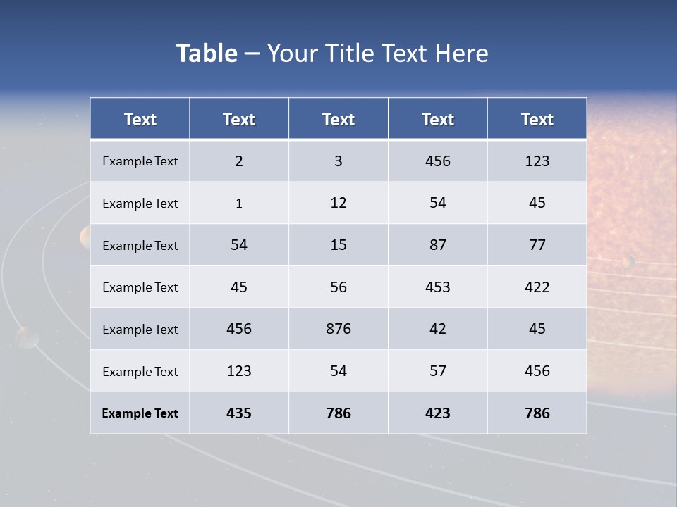 Solar Design Mars PowerPoint Template