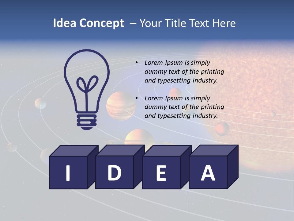 Solar Design Mars PowerPoint Template