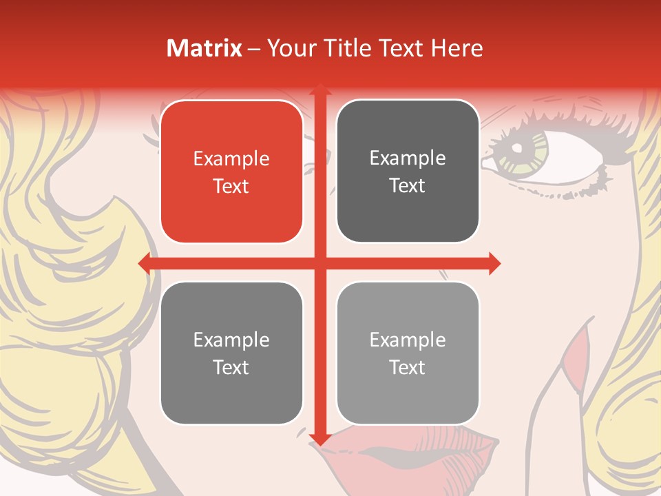 Hair Face Artistic PowerPoint Template