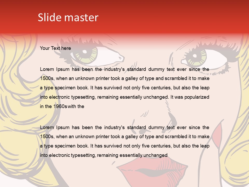 Hair Face Artistic PowerPoint Template