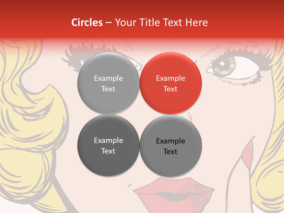 Hair Face Artistic PowerPoint Template