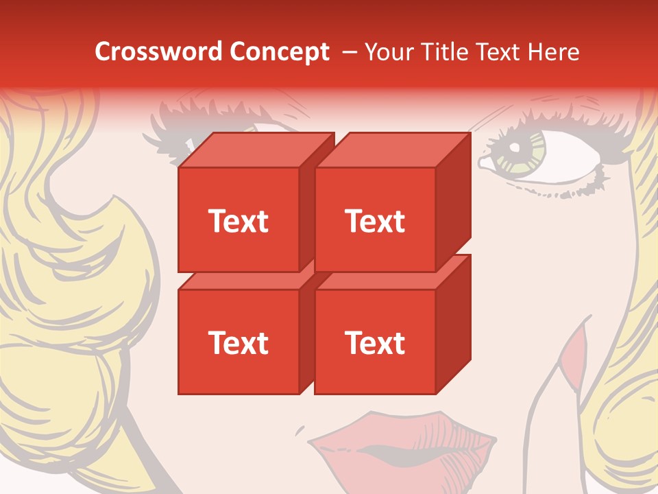 Hair Face Artistic PowerPoint Template