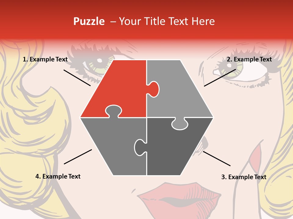 Hair Face Artistic PowerPoint Template