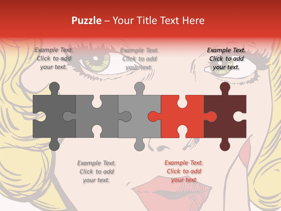 Hair Face Artistic PowerPoint Template