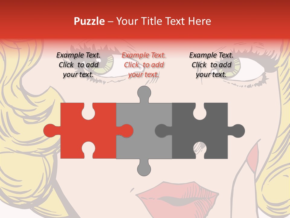 Hair Face Artistic PowerPoint Template