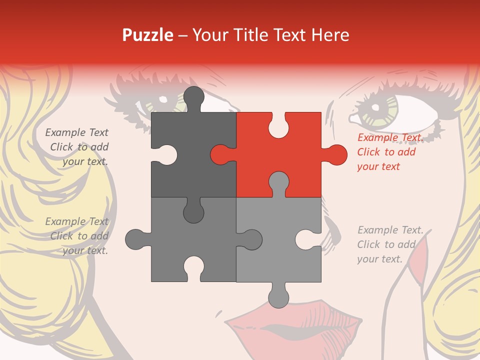 Hair Face Artistic PowerPoint Template