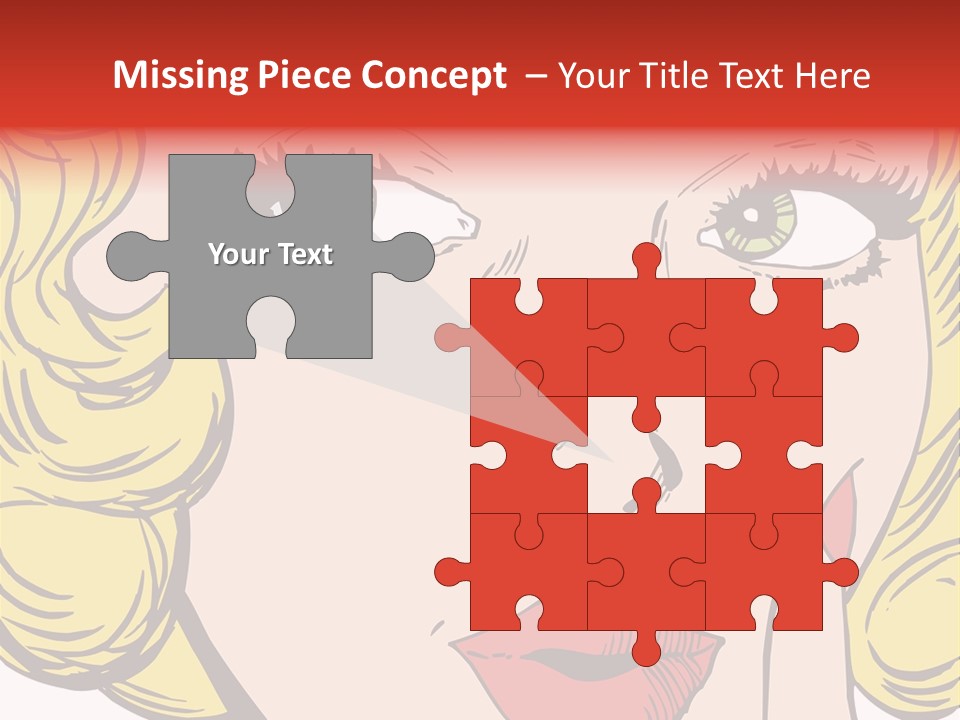 Hair Face Artistic PowerPoint Template