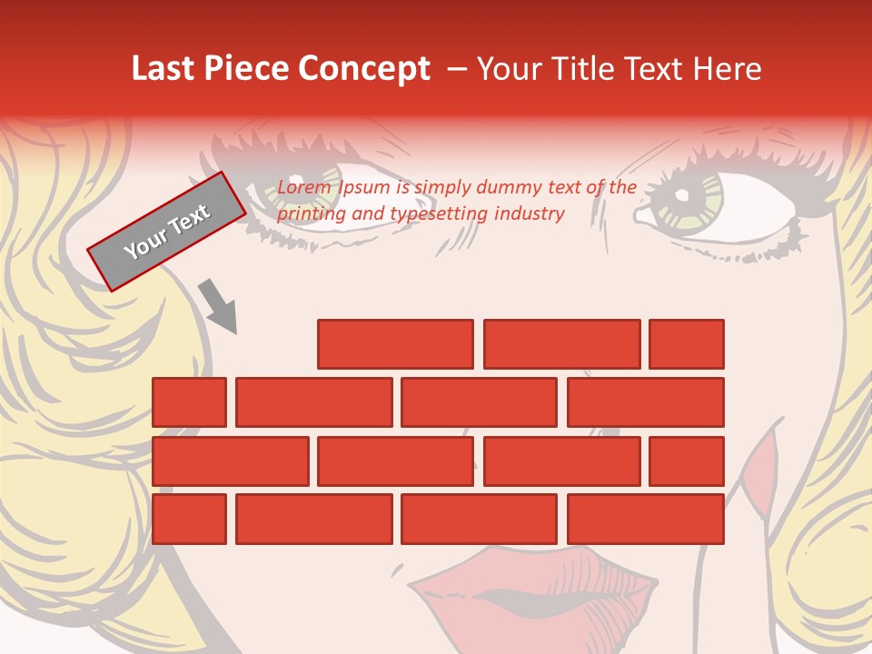 Hair Face Artistic PowerPoint Template