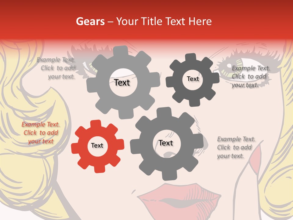 Hair Face Artistic PowerPoint Template