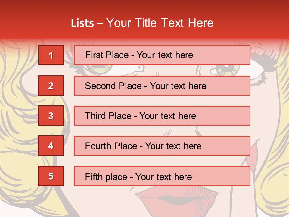 Hair Face Artistic PowerPoint Template