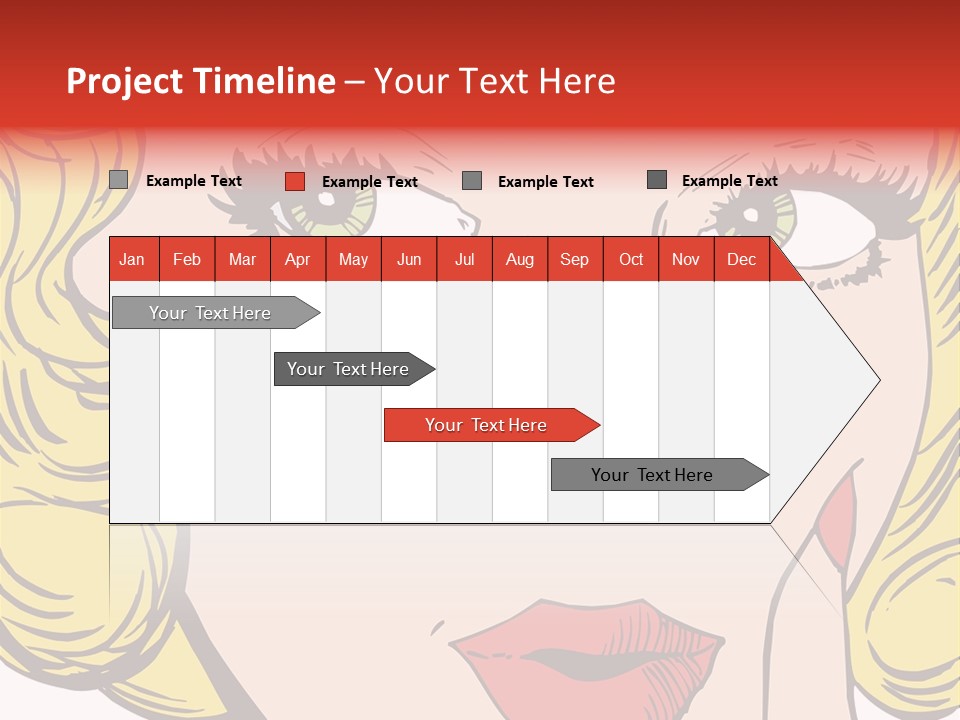 Hair Face Artistic PowerPoint Template