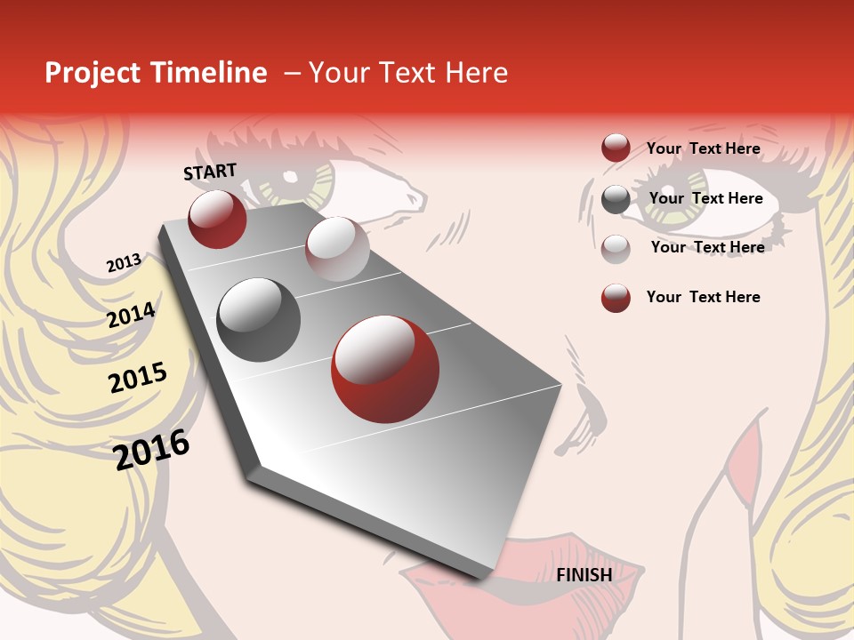 Hair Face Artistic PowerPoint Template