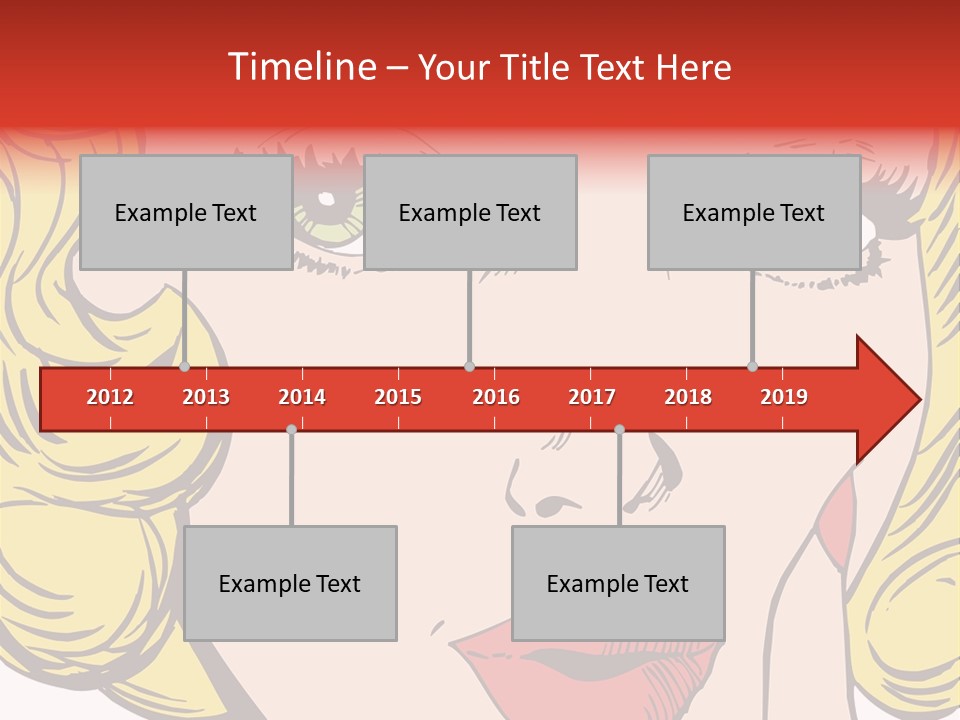 Hair Face Artistic PowerPoint Template