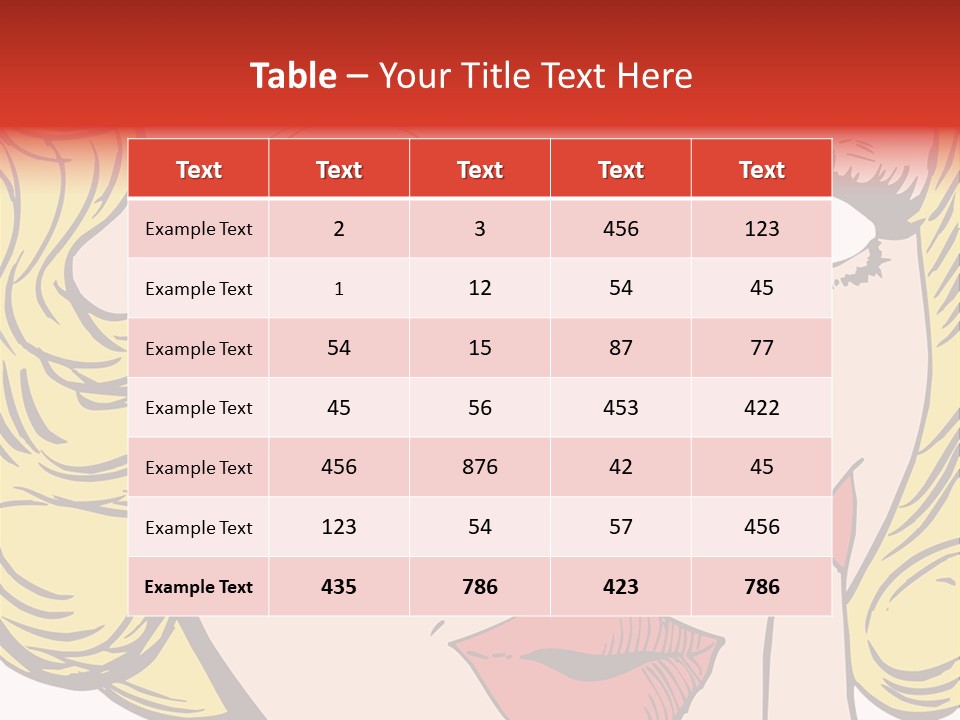 Hair Face Artistic PowerPoint Template