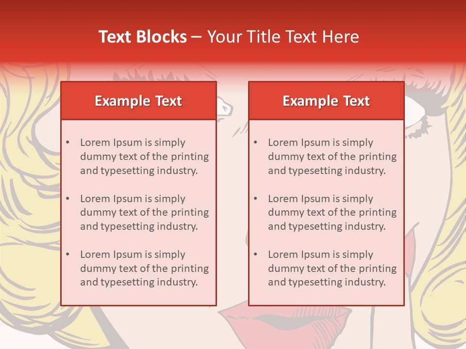 Hair Face Artistic PowerPoint Template