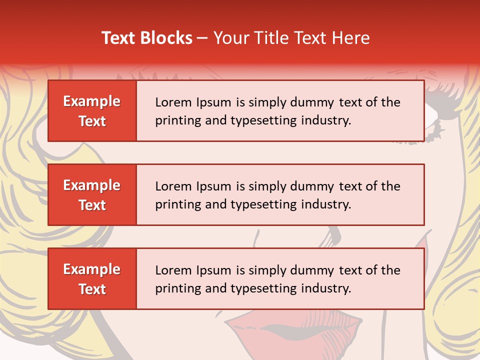 Hair Face Artistic PowerPoint Template