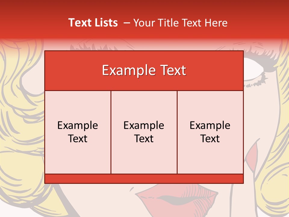 Hair Face Artistic PowerPoint Template