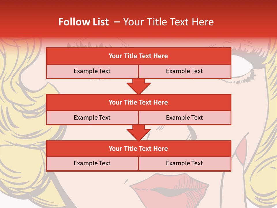 Hair Face Artistic PowerPoint Template
