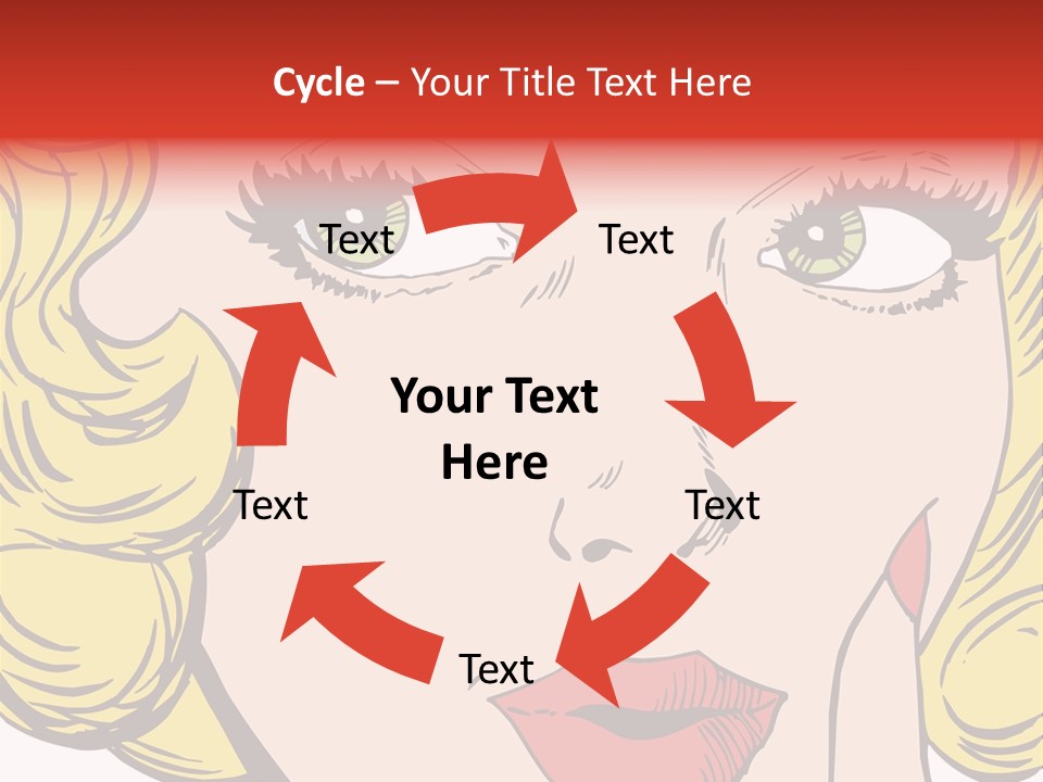 Hair Face Artistic PowerPoint Template