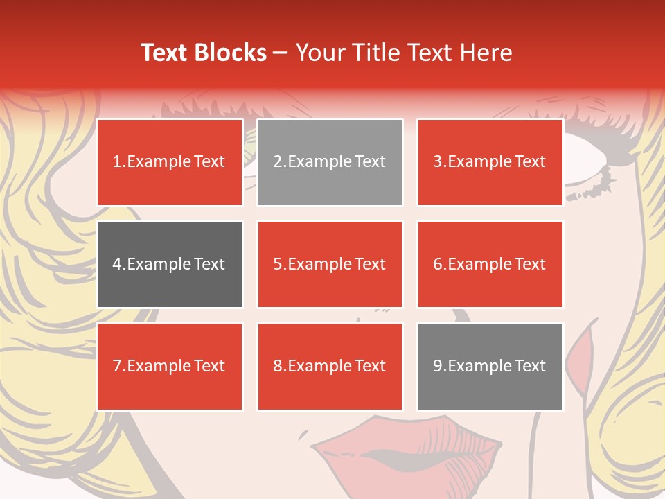 Hair Face Artistic PowerPoint Template