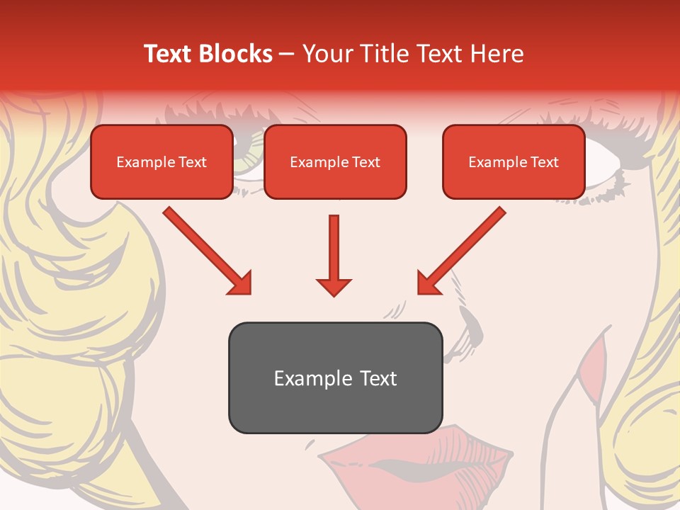 Hair Face Artistic PowerPoint Template