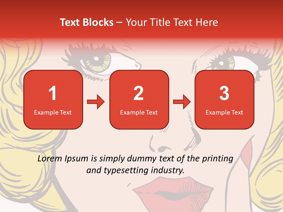 Hair Face Artistic PowerPoint Template