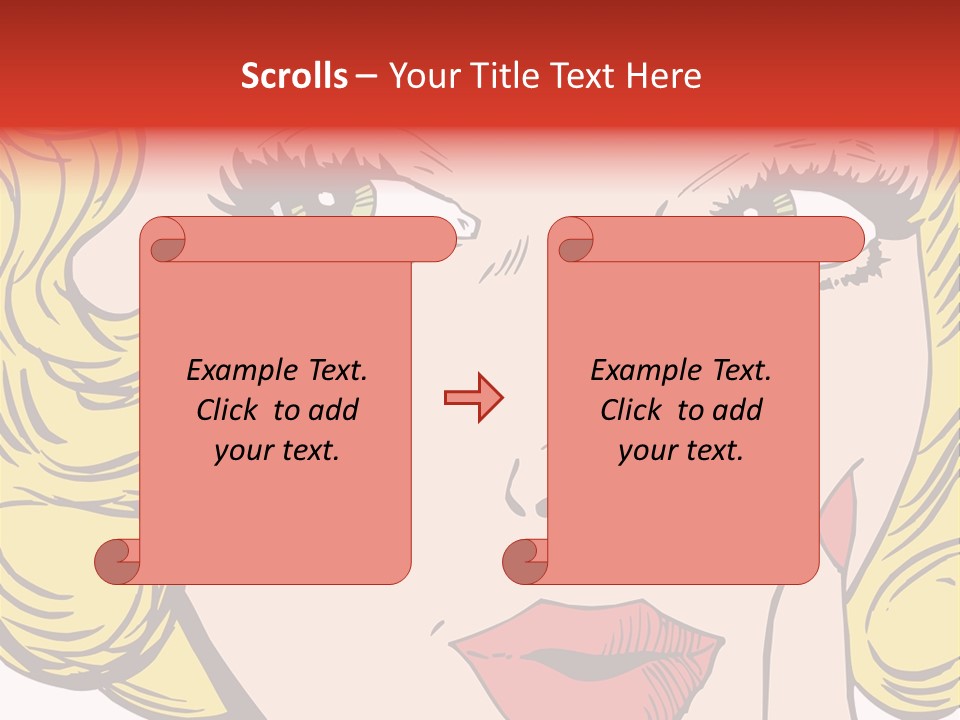 Hair Face Artistic PowerPoint Template