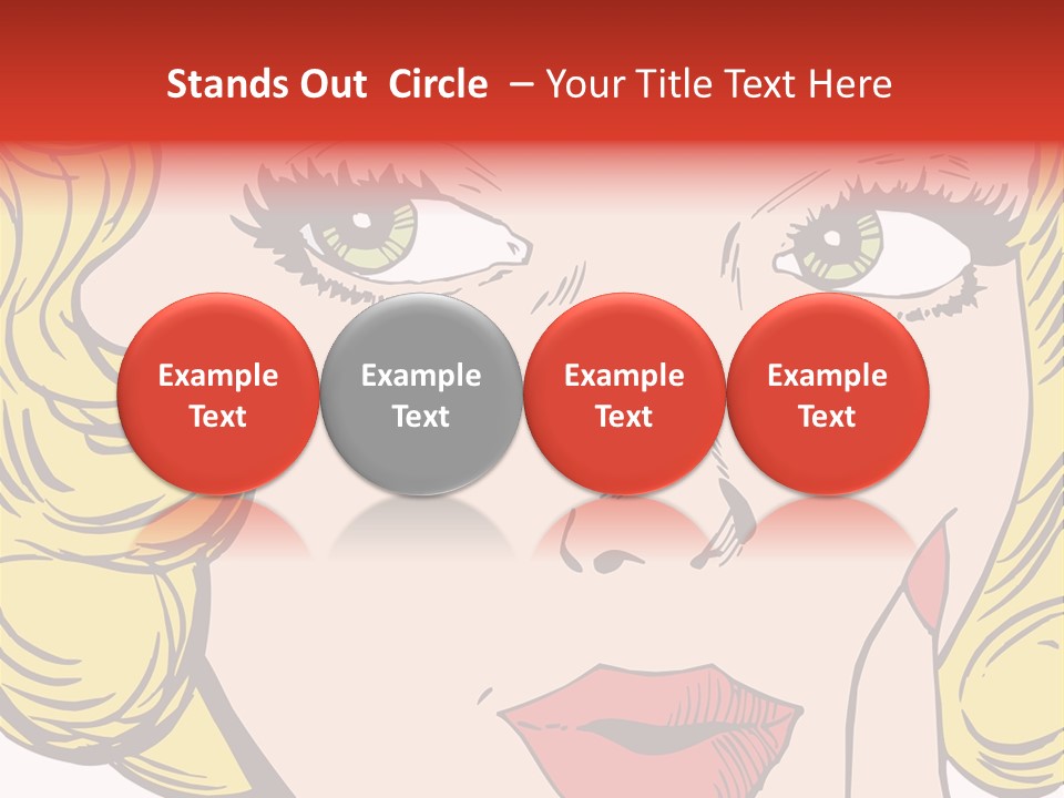 Hair Face Artistic PowerPoint Template