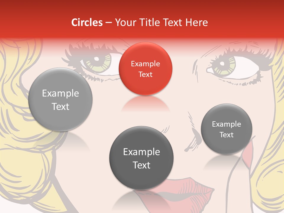 Hair Face Artistic PowerPoint Template