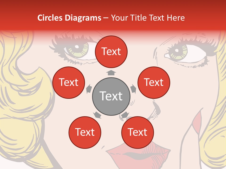 Hair Face Artistic PowerPoint Template