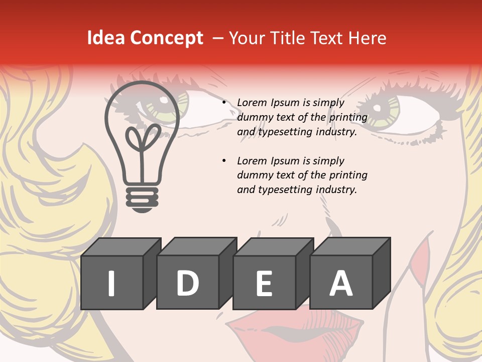 Hair Face Artistic PowerPoint Template