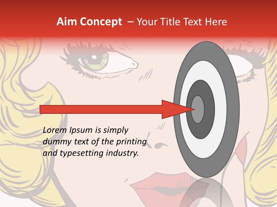 Hair Face Artistic PowerPoint Template