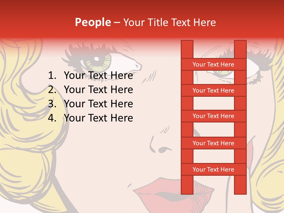 Hair Face Artistic PowerPoint Template