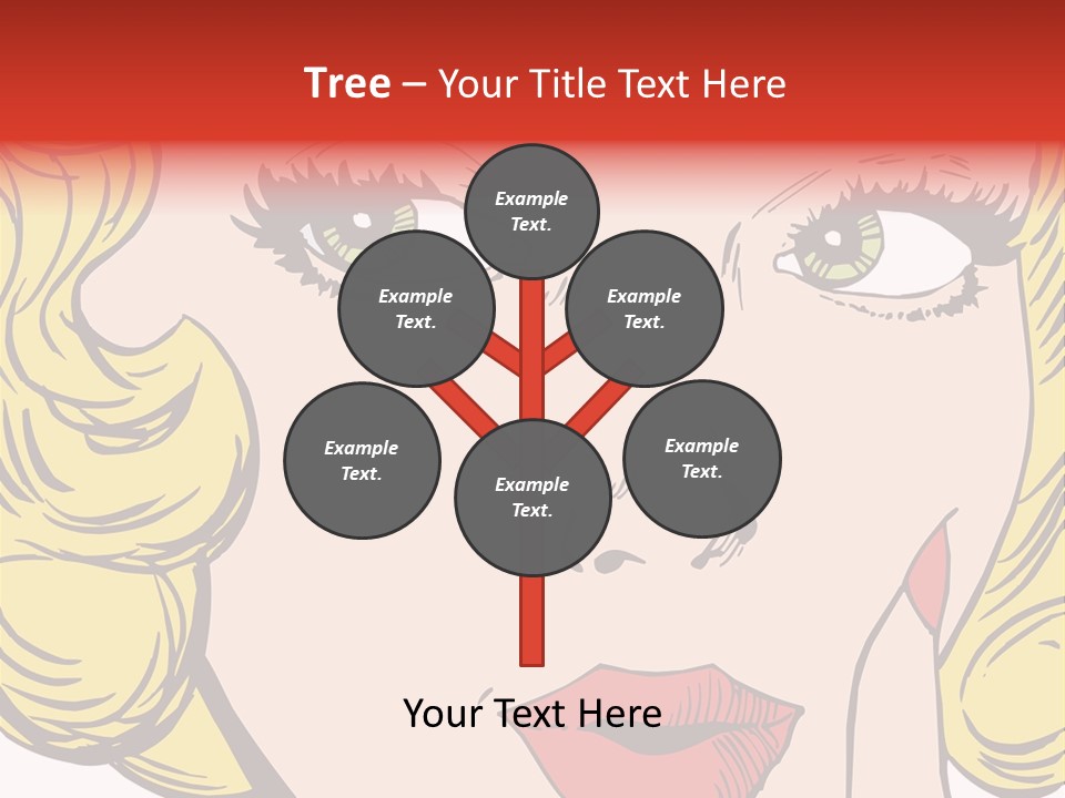 Hair Face Artistic PowerPoint Template