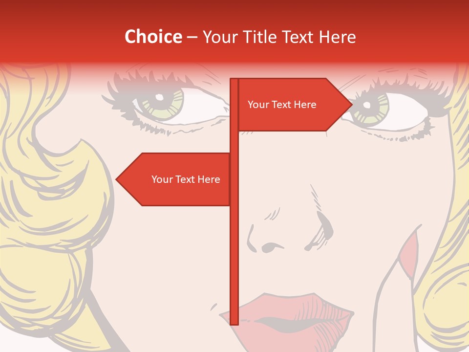 Hair Face Artistic PowerPoint Template