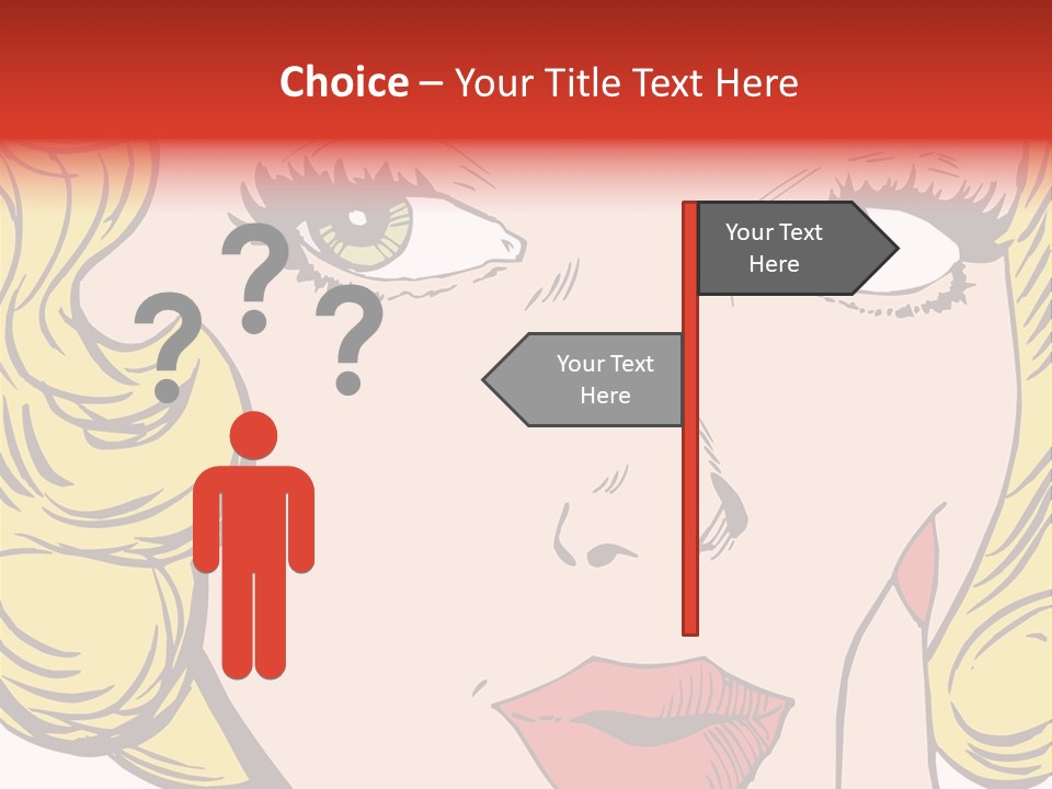 Hair Face Artistic PowerPoint Template