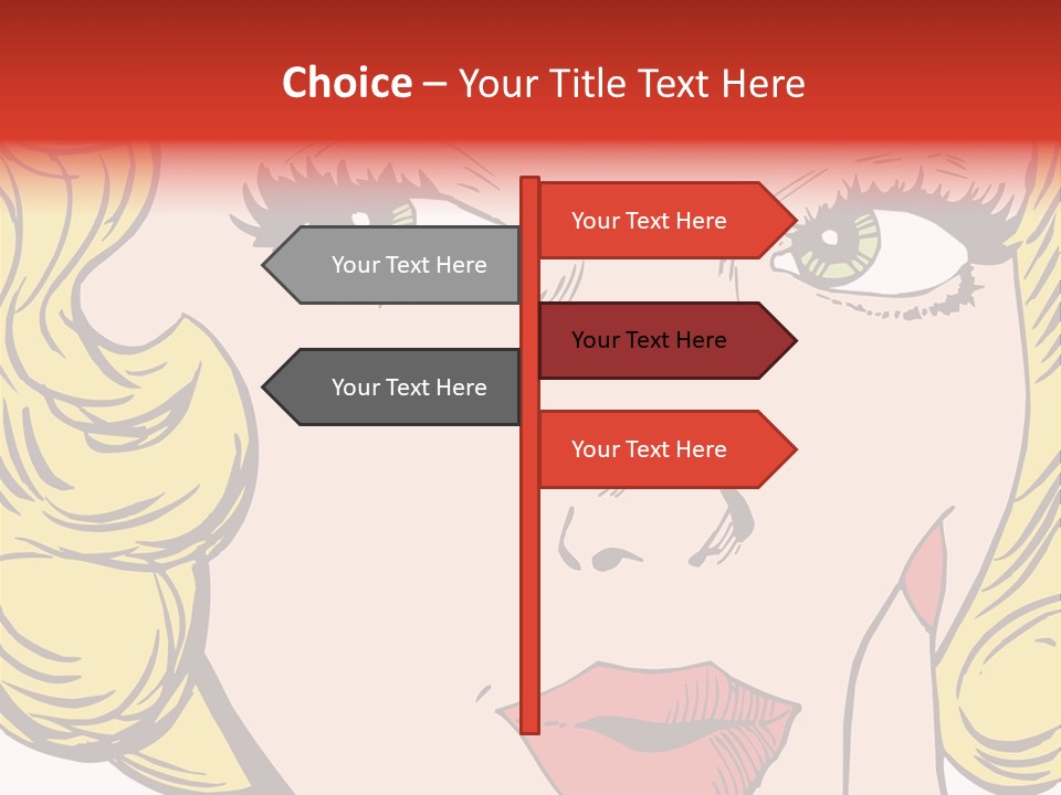 Hair Face Artistic PowerPoint Template
